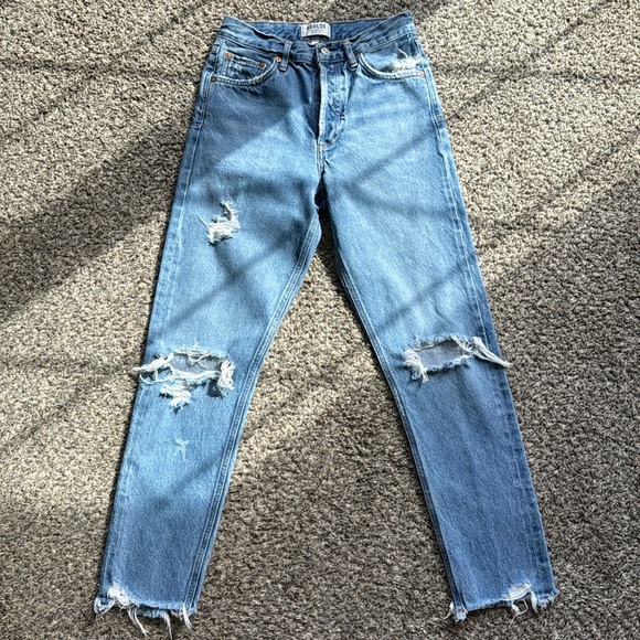 Agolde High Rise Straight Leg in Arrival 24 - Picture 6 of 6